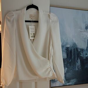 Sézane white blouse